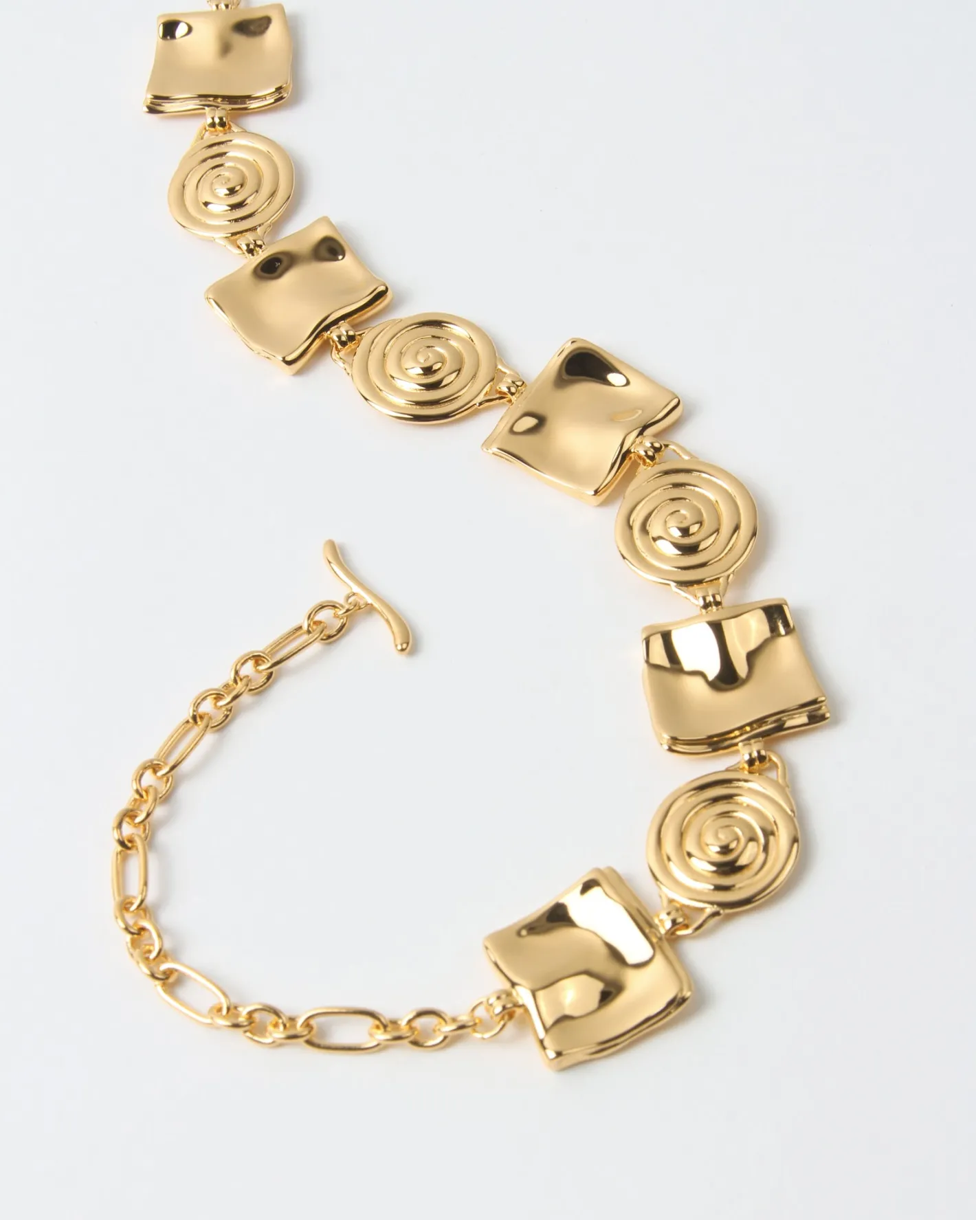 Outlet Squiggle Necklace Gold Plated Necklaces