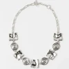 Online Squiggle Necklace Silver Plated Necklaces