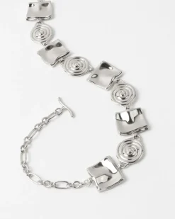 Online Squiggle Necklace Silver Plated Necklaces