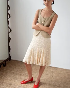 Sale Taylor Skirt Lace Cream Skirts | Clothing