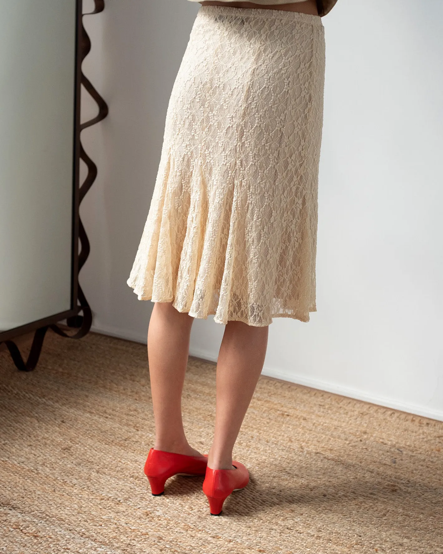 Sale Taylor Skirt Lace Cream Skirts | Clothing