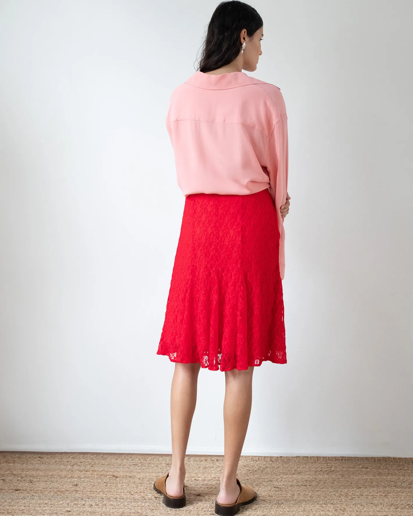 New Taylor Skirt Lace Red Skirts | Clothing