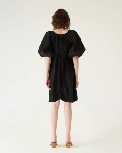 Clearance Terry Dress Viscose Blend Black Dresses