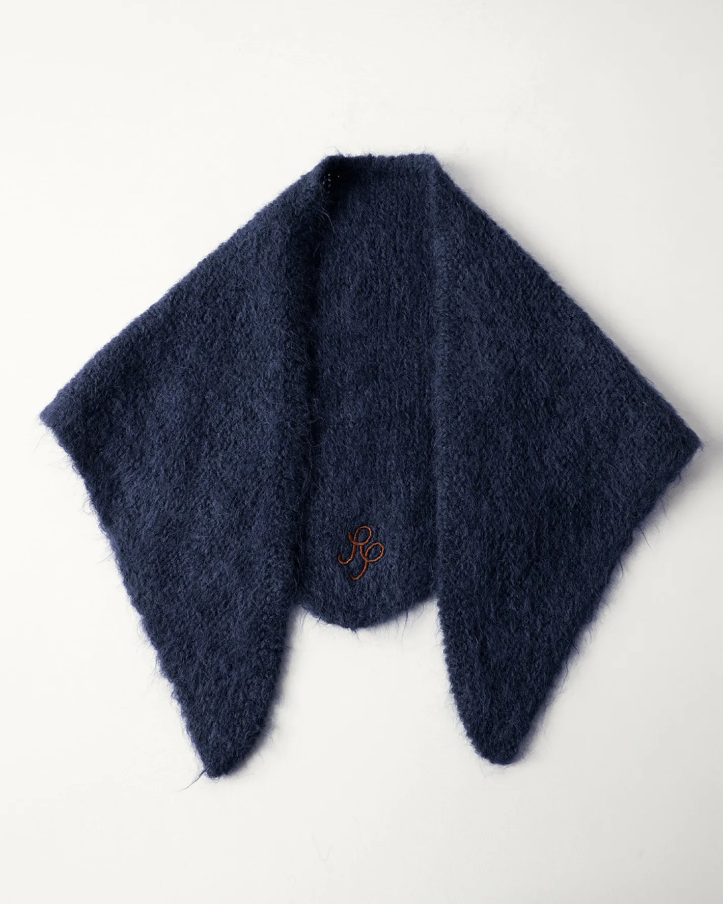 Hot Triangle Scarf Alpaca Blend Navy Hats | Scarves