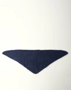 Hot Triangle Scarf Alpaca Blend Navy Hats | Scarves