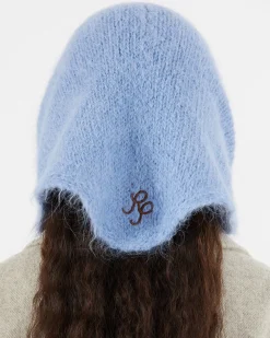 Discount Triangle Scarf Alpaca Blend Blue Hats | Scarves
