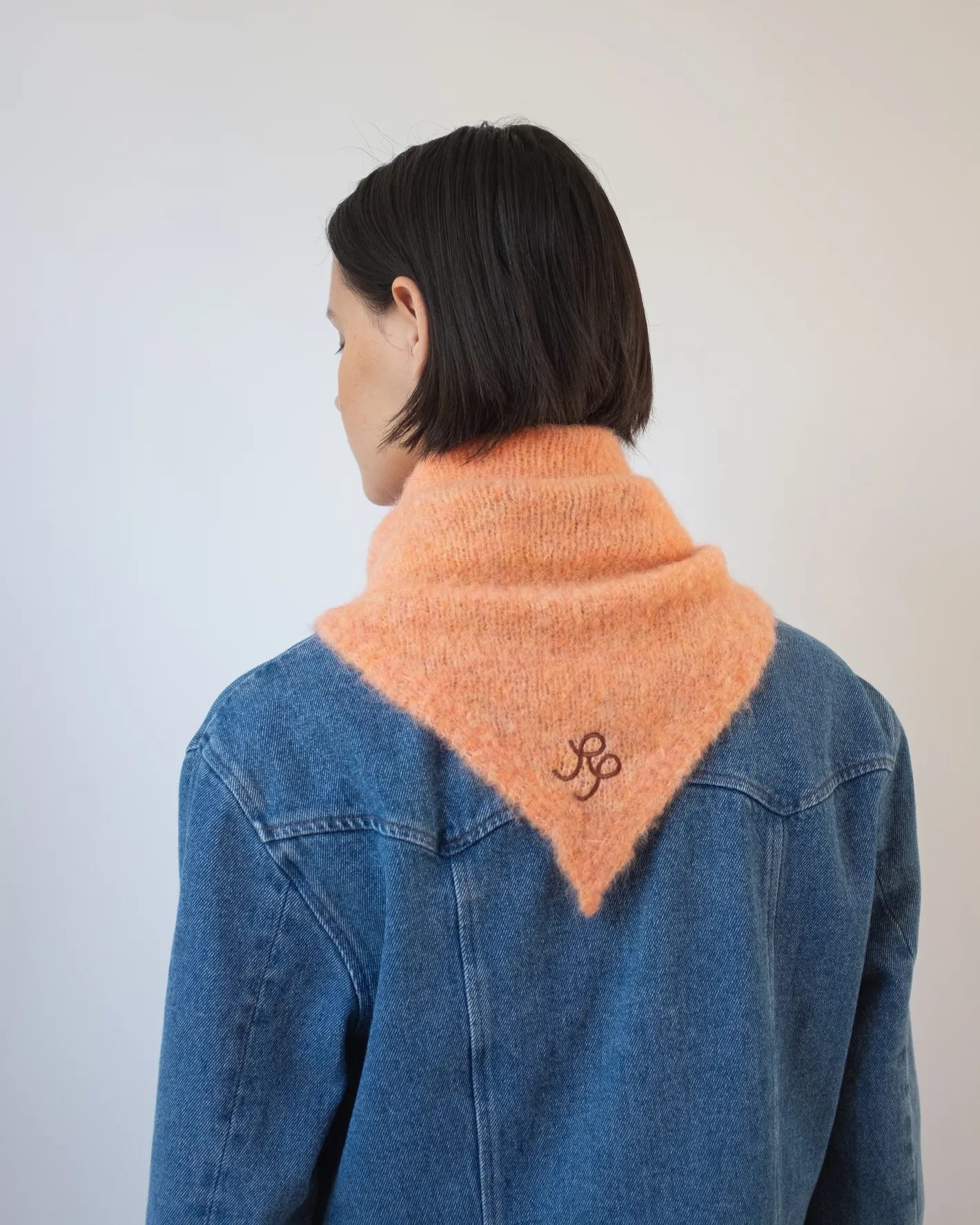 Fashion Triangle Scarf Alpaca Peach Hats | Scarves