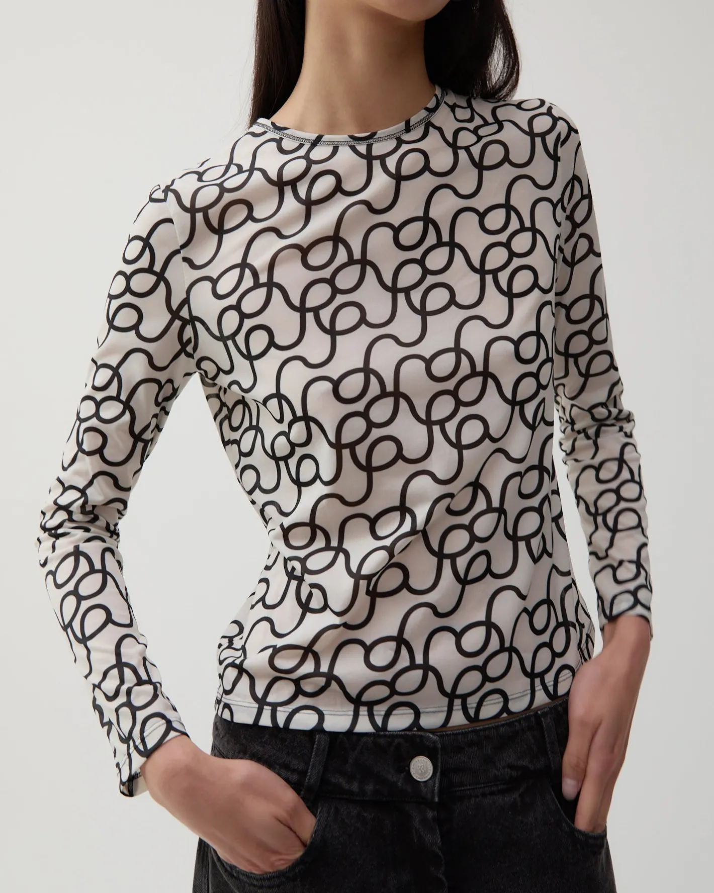 Best Zoya Top Mesh Printed Off-White T-Shirts & Tanks | Clothing